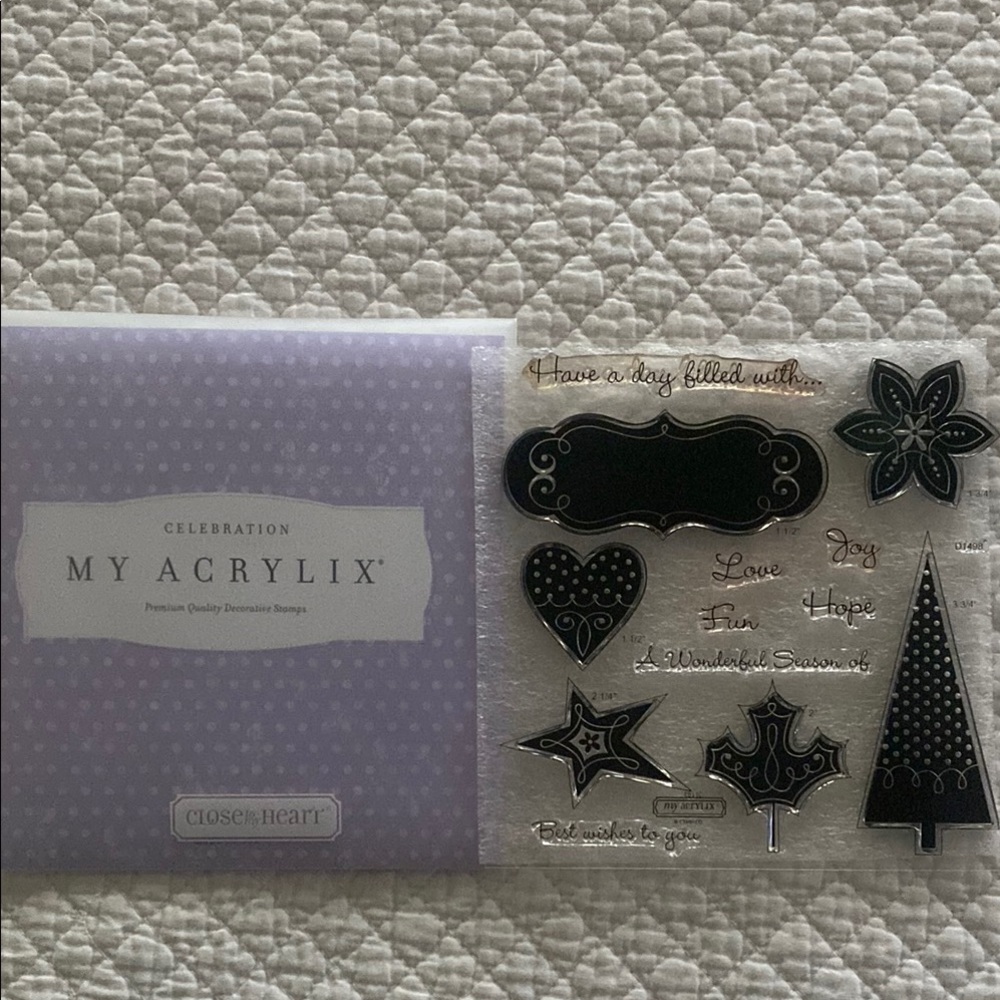 Close to my Heart My Acrylix Decorative Stamps